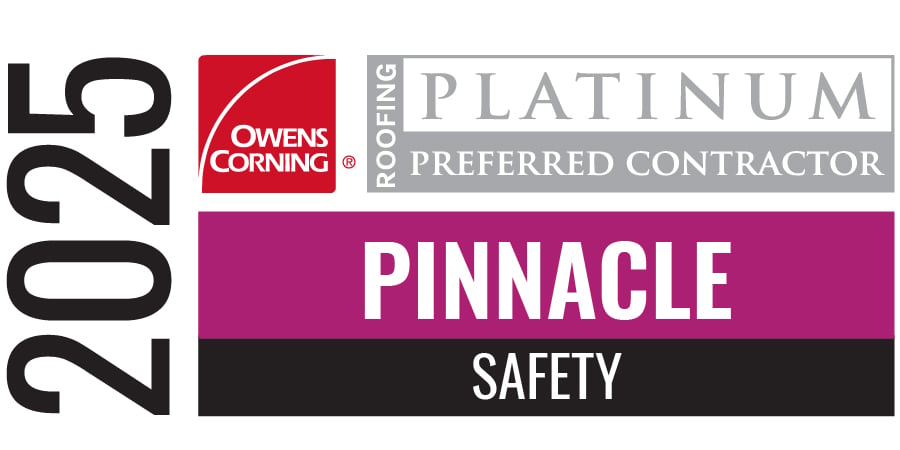 2025 Owens Corning Pinnacle Safety award badge