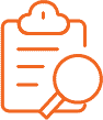 Solid orange square background