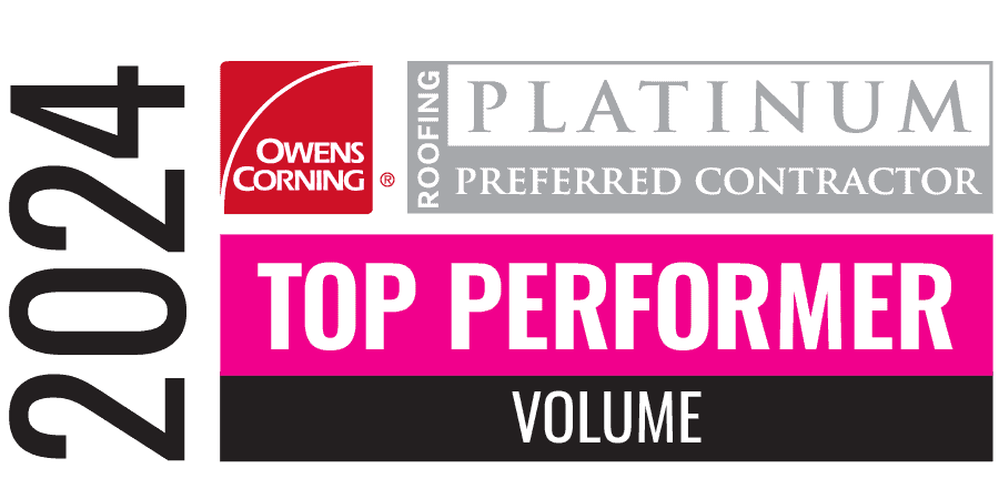 2024 Owens Corning Platinum Top Performer Volume badge