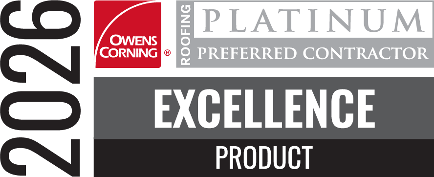 Owens Corning 2026 Platinum Preferred Excellence Product badge